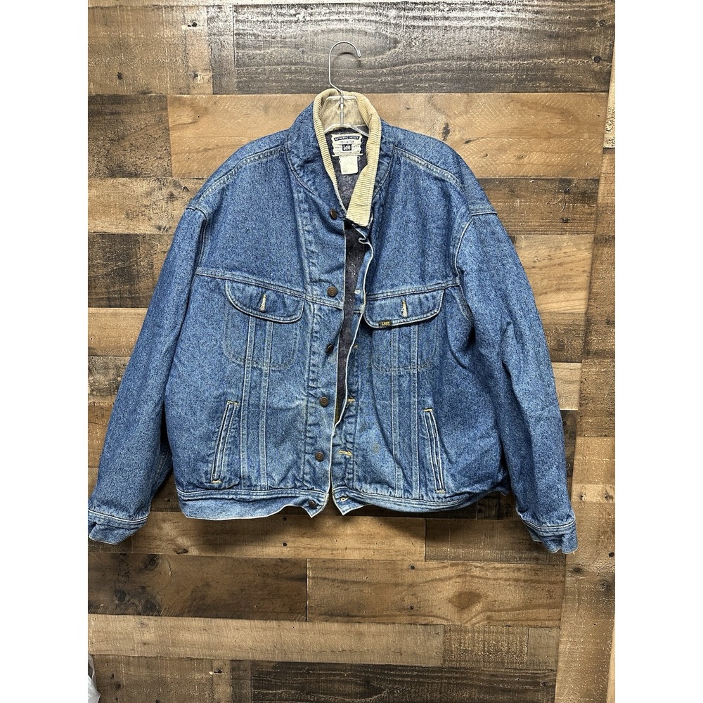 VTG Lee Women's Denim Jacket‎ Size XXL